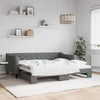 Stella Homewares Daybed with Trundle without Mattress Dark Grey 90x190 cm