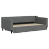 Stella Homewares Daybed with Trundle&Drawers without Mattress Dark Grey 90x190 cm