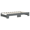 Stella Homewares Daybed with Trundle&Drawers without Mattress Dark Grey 90x190 cm