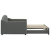 Stella Homewares Daybed with Trundle without Mattress Dark Grey 90x190 cm