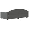 Stella Homewares Daybed with Trundle without Mattress Dark Grey 90x190 cm