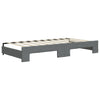 Stella Homewares Daybed with Trundle&Drawers without Mattress Dark Grey 90x190 cm