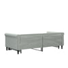 Stella Homewares Daybed with Trundle without Mattress Light Grey 90x190 cm