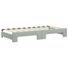 Stella Homewares Daybed with Trundle without Mattress Light Grey 90x190 cm