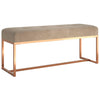 Stella Homewares Bench Beige 110x36x45 cm Velvet