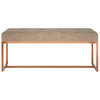 Stella Homewares Bench Beige 110x36x45 cm Velvet