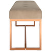 Stella Homewares Bench Beige 110x36x45 cm Velvet