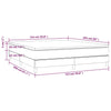 Stella Homewares Box Spring Bed with Mattress Dark Grey 153x203 cm Queen Size Fabric