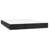 Stella Homewares Box Spring Bed with Mattress Black 137x187 cm Double Size Velvet