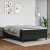 Stella Homewares Box Spring Bed with Mattress Black 153x203 cm Queen Size Faux Leather