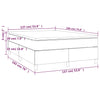 Stella Homewares Box Spring Bed with Mattress Black 137x190 cm Full Velvet
