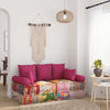 Stella Homewares 7 Piece Throw Pillow Set Pink Fabric