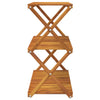 Stella Homewares 3-Tier Folding Shelf Brown 70x31x63 cm Solid Wood Acacia