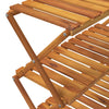Stella Homewares 3-Tier Folding Shelf Brown 70x31x63 cm Solid Wood Acacia
