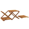 Stella Homewares 3-Tier Folding Shelf Brown 43x31x63 cm Solid Wood Acacia