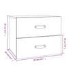 Stella Homewares Wall-mounted Bedside Cabinets 2 pcs 50x36x40 cm