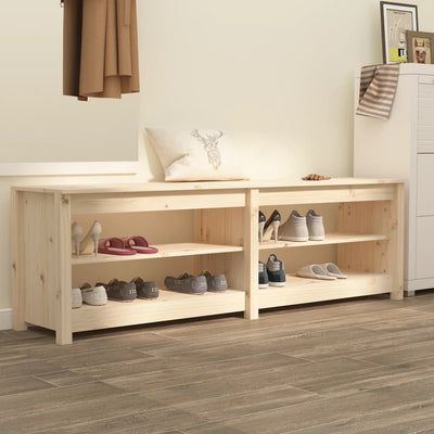 Stella Homewares Shoe Bench 160x36.5x50 cm Solid Wood Pine
