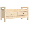 Stella Homewares Hall Bench 80x40x43 cm Solid Wood Pine