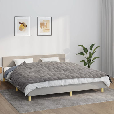 Stella Homewares Weighted Blanket Grey 155x220 cm 11 kg Fabric