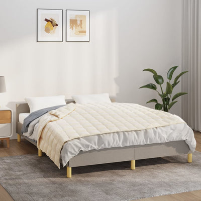 Stella Homewares Weighted Blanket Light Cream 120x180 cm 5 kg Fabric
