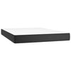 Stella Homewares Box Spring Bed with Mattress Black 137x187 cm Double Size Faux Leather