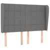 Stella Homewares Box Spring Bed with Mattress Dark Grey 137x187 cm Double Size Fabric