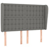 Stella Homewares Box Spring Bed with Mattress Dark Grey 137x187 cm Double Size Fabric