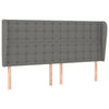 Stella Homewares Box Spring Bed with Mattress Dark Grey 153x203 cm Queen Size Fabric