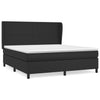 Stella Homewares Box Spring Bed with Mattress Black 153x203 cm Queen Size Faux Leather