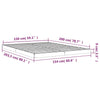 Stella Homewares Bed Frame without Mattress 150x200 cm Solid Wood Pine