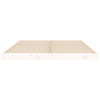Stella Homewares Bed Frame without Mattress White 135x190 cm Solid Wood Pine
