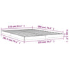 Stella Homewares Bed Frame without Mattress White 135x190 cm Solid Wood Pine