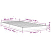 Stella Homewares Bed Frame without Mattress White 90x190 cm Solid Wood Pine