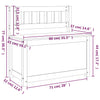 Stella Homewares Bench 80x41x77 cm Solid Wood Pine
