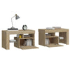 Stella Homewares Bedside Cabinets 2 pcs with LED Lights Sonoma Oak 70x36.5x40 cm