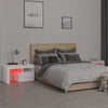 Stella Homewares Bedside Cabinets 2 pcs with LED Lights High Gloss White 70x36.5x40 cm