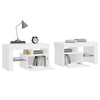 Stella Homewares Bedside Cabinets 2 pcs with LED Lights High Gloss White 70x36.5x40 cm