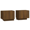 Stella Homewares Bedside Cabinet Brown Oak 100x35x40 cm Engineered Wood