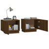 Stella Homewares Bedside Cabinet Brown Oak 100x35x40 cm Engineered Wood