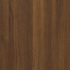 Stella Homewares Bedside Cabinet Brown Oak 100x35x40 cm Engineered Wood