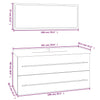 Stella Homewares Bathroom Furniture Set White Engineered Wood