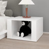 Stella Homewares Bedside Table White 57x55x36 cm Engineered Wood