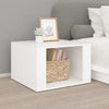 Stella Homewares Bedside Table White 57x55x36 cm Engineered Wood