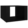 Stella Homewares Bedside Table Black 57x55x36 cm Engineered Wood