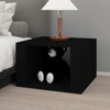 Stella Homewares Bedside Table Black 57x55x36 cm Engineered Wood
