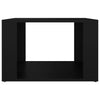 Stella Homewares Bedside Table Black 57x55x36 cm Engineered Wood