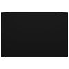Stella Homewares Bedside Table Black 57x55x36 cm Engineered Wood