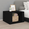 Stella Homewares Bedside Table Black 57x55x36 cm Engineered Wood