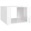 Stella Homewares Bedside Table High Gloss White 57x55x36 cm Engineered Wood