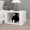 Stella Homewares Bedside Table High Gloss White 57x55x36 cm Engineered Wood
